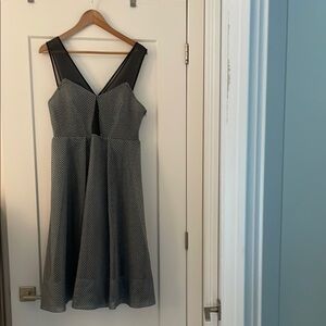 Chic Black, Gray and White Dress